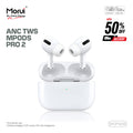 Morui MPODS PRO 2 Buzzer & ANC Wireless Earbud 5.3 BT Version 550 mAh Charging Box